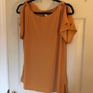 Mustard Cutout Sleeves